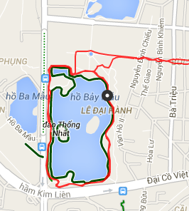 トンニャット公園ジョギングGPS