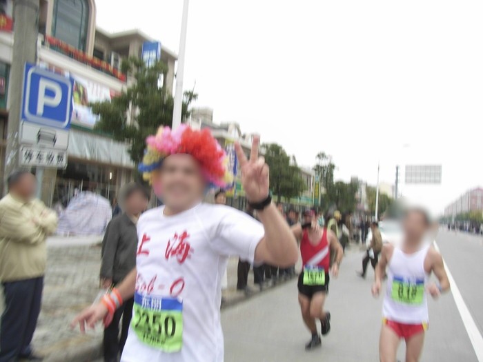 アフロな外人ランナーさん